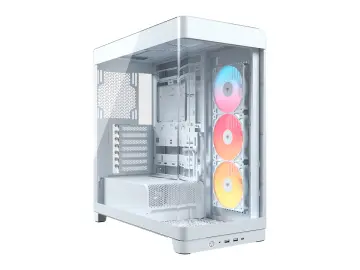 CORSAIR FRAME 4500X RS-R ARGB S/FUENTE (CC-9011315-WW) PANEL DE VIDRIO, 3 VENTILADORES, LED RGB, BLANCO
