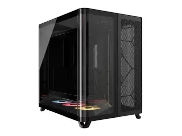 CORSAIR AIR 5400 RS R S/FUENTE (CC-9011318-WW) PANEL DE VIDRIO, 3 VENTILADORES, LED RGB, NEGRO
