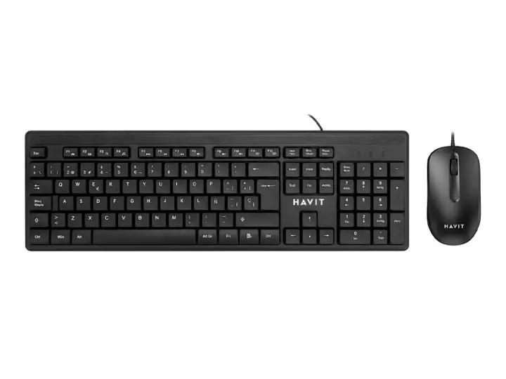 COMBO 2 EN UNO TECLADO MOUSE HAVIT KB2001CM-SP NEGRO
