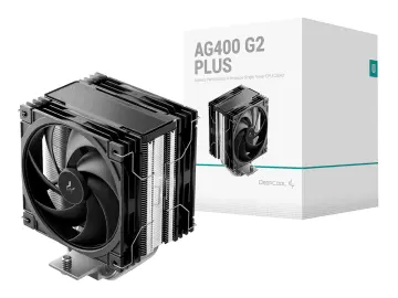 DEEPCOOL PARA PROCESADOR DEEPCOOL AG400 G2 PLUS (R-AG400-BKNPMG2-G-1) 2 VENTILADORES, 120MM