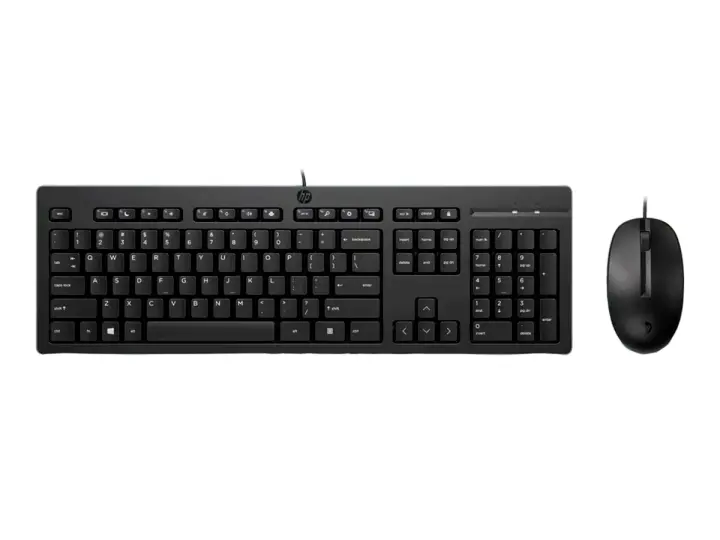 COMBO 2 EN UNO HP 225 (286J4AA#ABM) TECLADO, MOUSE, USB-A, 1000DPI, BLACK | RESISTENTE A SALPICADURAS