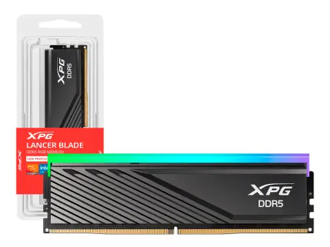 XPG DDR5 8GB LANCER BLADE RGB (AX5U5600C468G-SLABRBK) 5600MT/S, CL46, NEGRO