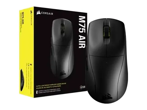 CORSAIR GAMING CORSAIR M75 AIR INALÁMBRICO BLUETOOTH 26000 DPI CH-931D100-NA NEGRO
