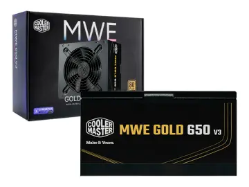 Cooler Master Fuente 650W Mwe V3 ATX 80 Plus Gold No Modular