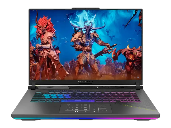 ASUS LAPTOP ASUS RYZEN 9 8940HX ROG STRIX G16 G614PP-WH94 (G614PP-WH94) RAM 16GB, SSD 1TB, RTX 5070 8GB, PANTALLA 16 FHD+ 165HZ WIN11, GRAY
