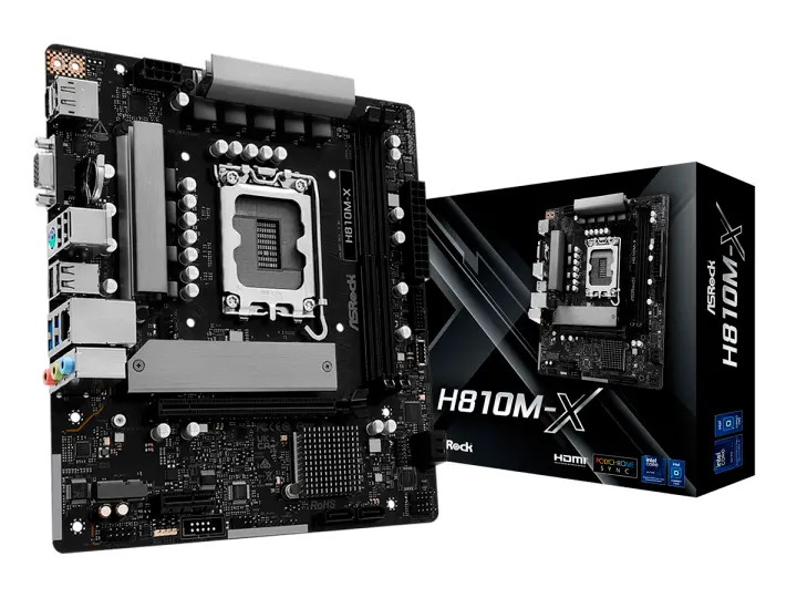 ASROCK H810M-X (H810M-X ) SOCKET LGA 1851, RAM DDR5 8200, CORE ULTRA