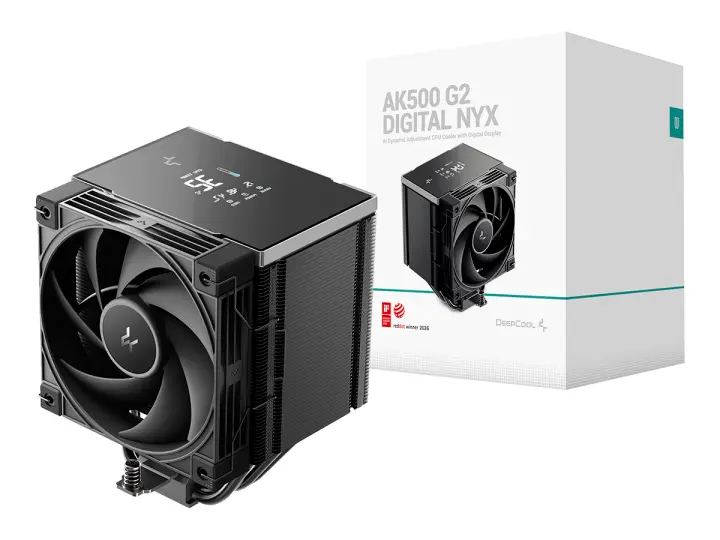DEEPCOOL PARA PROCESADOR DEEPCOOL AK500 G2 DIGITAL NYX (R-AK500G2-BKNNMN-GJD-1) 120MM