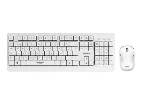 COMBO 2 EN UNO TECLADO Y MOUSE MICRONICS NORTON - (MIC T100W) BLANCO