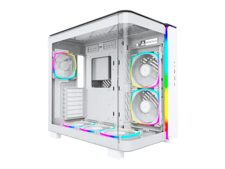 MONTECH KING 95 PRO (CACAMT0005-E-3) PANELES DE VIDRIO LATERAL Y FRONTAL, FRONTAL INTERCAMBIABLE, 6 VENTILADORES, LED ARGB, B-34261