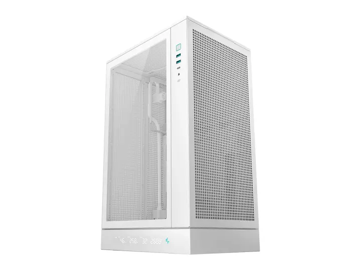 DEEPCOOL CH270 DIGITAL WH (CACADE0142-E-3) PANEL DE VIDRIO, PANTALLA DE MONITORIZACION, BLANCO-34073