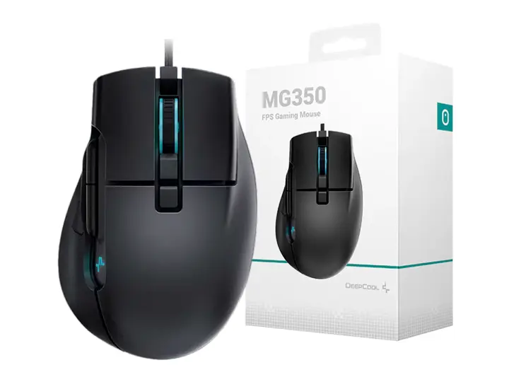 DEEPCOOL MG350 GAMING (PEOTDE0002-E-3) HASTA 16.000 DPI, 8 BOTONES, LED, NEGRO