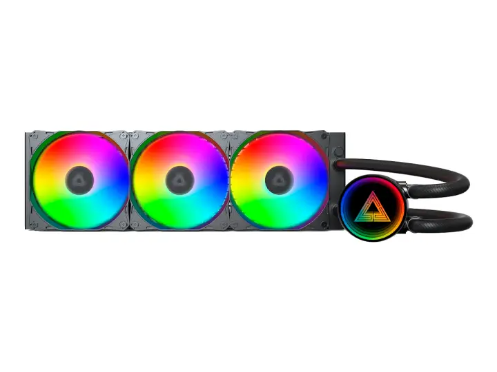 SISTEMA DE ENFRIAMIENTO LIQUIDO MONTECH LIGHTFLOW ARGB 360 (ELPCMT0005) 3 VENTILADORES, 360MM, LED ARGB, NEGRO