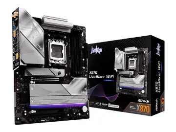 ASROCK X870 LIVEMIXER WIFI (X870 LIVEMIXER) SOCKET AM5, RAM DDR5 BUSS 9066OC MT/S
