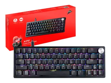XPG MECANICO GAMER XPG SORCERER MINI (RD-BKCES) MECANICO, 65%, SWITCH RED, RGB, NEGRO