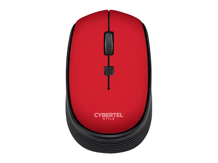 INALAMBRICO CYBERTEL CYB M312R, ROJO RECEPTOR USB, 1600 DPI, C/ BATERIA TRIPLE AAA, (CYB M312R)