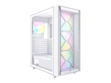 MONTECH AIR 1000 PREMIUM (4710562749779) PANEL DE VIDRIO, 4 VENTILADORES, LED ARGB, BLANCO