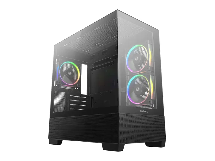 DEEPCOOL CG380 3F (R-CG380-BKAGM3-G) PANELES DE VIDRIO, 3 VENTILADORES, LED ARGB, NEGRO-34072