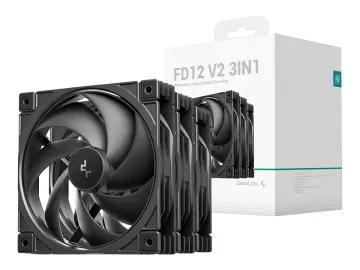 DEEPCOOL PARA CASE DEEPCOOL FD12 V2 3IN1 (R-FD12V2-BKNPN3-G) PACK 3 EN 1, 120MM-34251