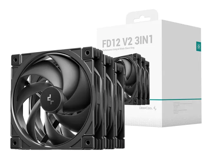 DEEPCOOL PARA CASE DEEPCOOL FD12 V2 3IN1 (R-FD12V2-BKNPN3-G) PACK 3 EN 1, 120MM-34251