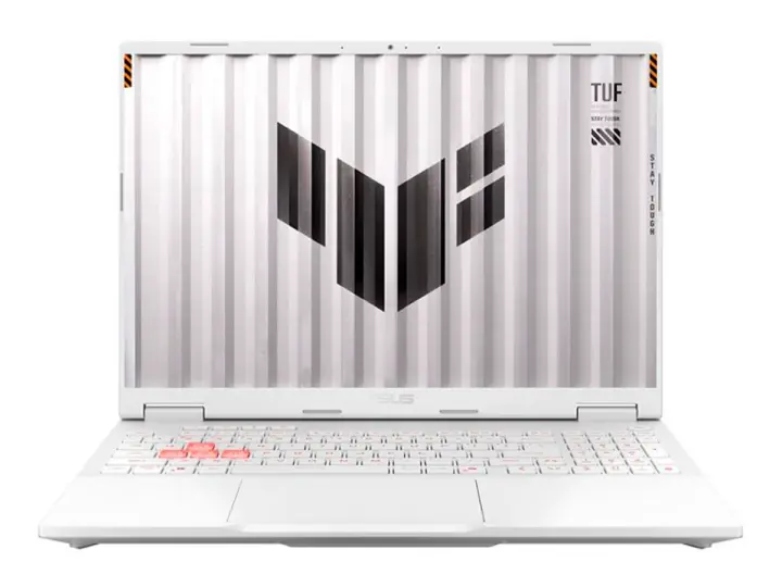 ASUS LAPTOP ASUS RYZEN 7 260 TUF GAMING A16 FA608UMI-TU255 (90NR0KV6-M00J90) RAM 16GB, SSD 512GB, RTX 5060 8GB, PANTALLA 16 WUXGA 144HZ, FREEDOS, WHITE