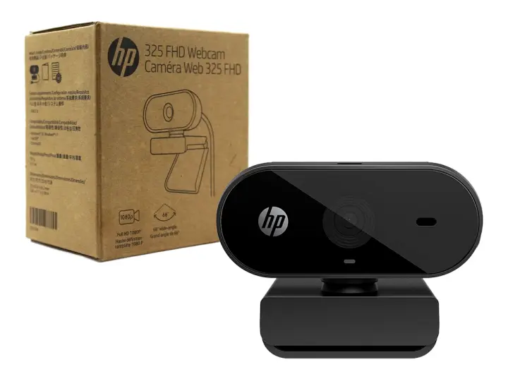 CAMARA WEB HP 325 (53X27AA) FHD, MICROFONO INCORPORADO, USB-A CON CABLE, NEGRO