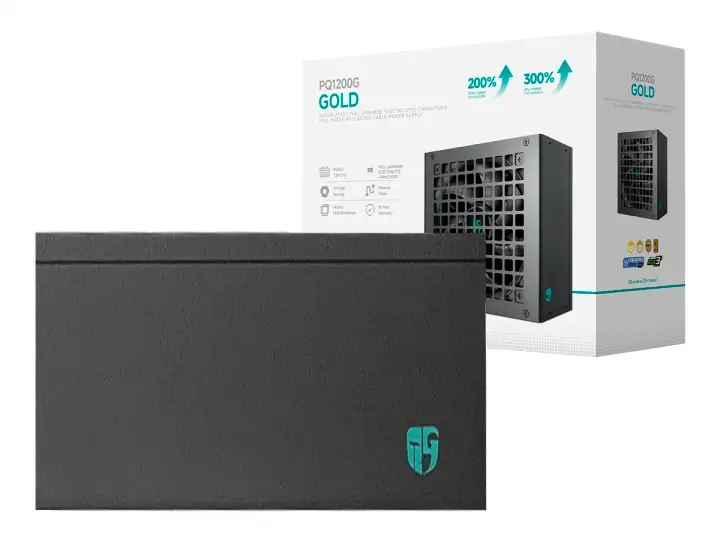 DeepCool 1200W PQ1200G ATX, 80 Plus Gold, Modular, NEGRO-34084