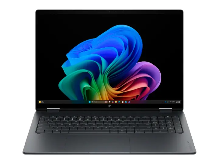 LAPTOP HP CORE ULTRA 7 355 OMNIBOOK X FLIP 16-CB0023DX (D31MKUA#ABA) PANTALLA 16 OLED TACTIL, RAM 16GB, SSD 1TB, WIN11, GRIS ECLIPSE