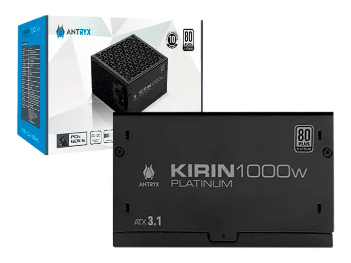 ANTRYX FUENTE ANTRYX XPH1000-A 1000W 80 PLUS PLATINUM - ATX MODULAR NEGRO (XPH1000-A)