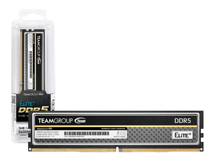 TEAM TEAMGROUP 16GB DDR5 ELITE PLUS 5600MT/S (TPBD516G5600HC4601) 5600 MT/S