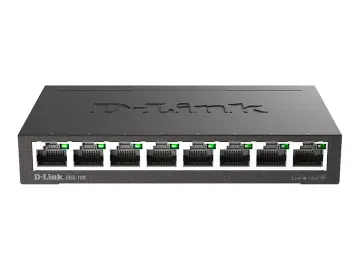 Switch D-Link 8 Puertos 10/100/1000 Mbps, No Administrable