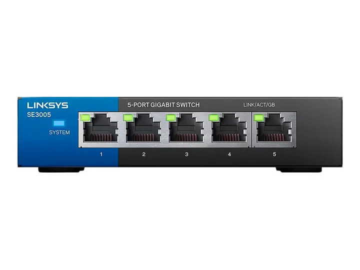 SWITCH LINKSYS 5 PUERTOS (SE3005) 10/100/1000 MBPS, NO ADMINISTRABLE