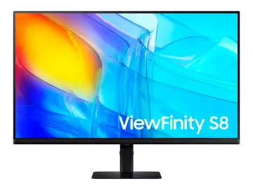 SAMSUNG 32 PULGADAS VIEWFINITY S8 (LS32D802EANXZA) FRECUENCIA 60 4K/UHD, 5MS, 1 HDMI, 1 DISPLAYPORT, 3 USB, USB B