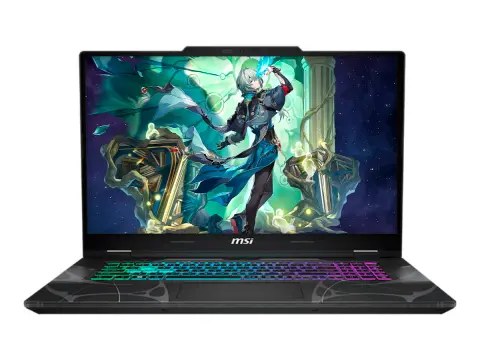 MSI LAPTOP MSI CORE 5 210H CYBORG 17 B2RWFKG-039US (CYBORG17B2039) PANTALLA 17.3 FHD, RAM 16GB, SSD 512GB, RTX 5060 8GB, WIN11, TRANSLUCENT BLACK