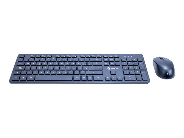 TEROS COMBO 2 EN UNO KIT TECLADO Y MOUSE INALÁMBRICO TEROS TE-5013S 2.4GHZ ESPAÑOL NEGRO