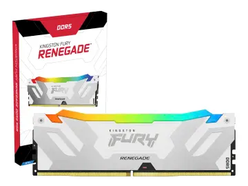 KINGSTON FURY DDR5 16GB RENEGADE (KF572C38RWA-16) 7200 MT/S, RGB BLANCO
