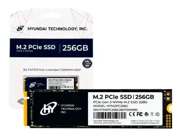Unidad de Almacenamiento SSD M.2 PCIE Hyundai 256GB M.2 2280 Gen 3X4 NVME