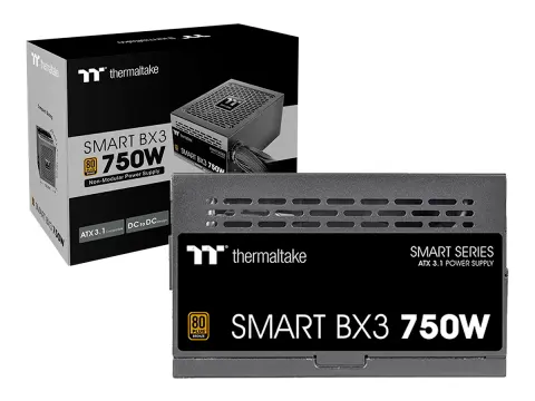 Thermaltake 750W ATX, Bronze 80 Plus Smart BX3, No Modular, Color Negro