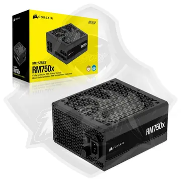CORSAIR MODULAR 750W CORSAIR RM750X 80+ GOLD – ATX 3.1 – CYBERNETICS GOLD / A+