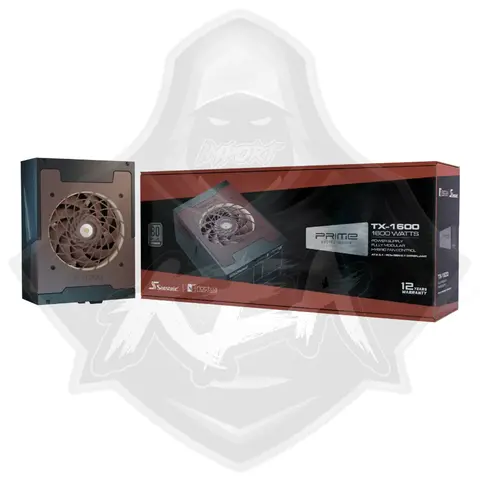 SEASONIC MODULAR SEASONIC PRIME TX-1600 NOCTUA EDITION 1600W 80+ TITANIUM – CYBERNETICS TITANIUM / A++ – ATX 3.1 PCIE 5.1
