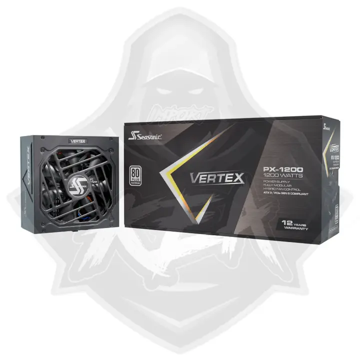 SEASONIC MODULAR SEASONIC VERTEX PX-1200 1200W 80+ PLATINUM – CYBERNETICS PLATINUM / A – ATX 3.1 PCIE 5.1