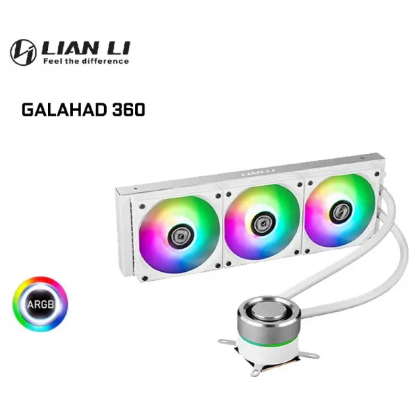 LIAN LI GALAHAD 360 ARGB WHITE SISTEMA DE ENFRIAMIENTO LIQUIDO AMD/INTEL