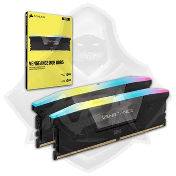 CORSAIR 32GB (2X16GB) VENGEANCE RGB DDR5 6400MHZ CL38 BLACK