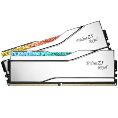 G.SKILL 64GB (2X32GB) TRIDENT Z ROYAL RGB SILVER DDR5 6400MHZ CL32