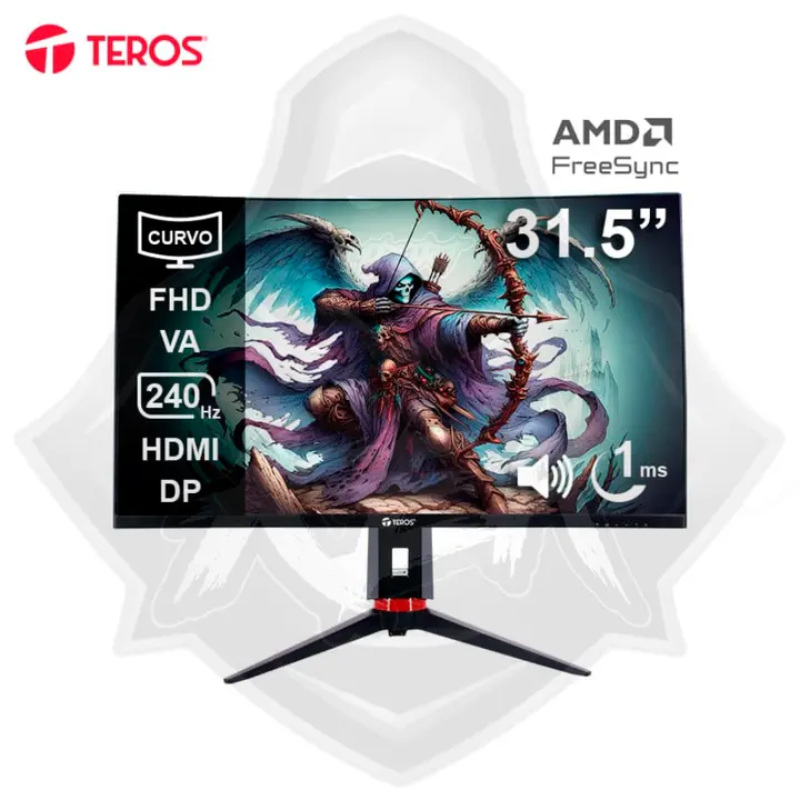 TEROS CURVO TEROS TE-3219G 32″ FHD HDR 240HZ 1MS VA PIVOT