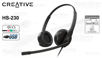 Creative HS-230 Cancelacion de Ruido USB