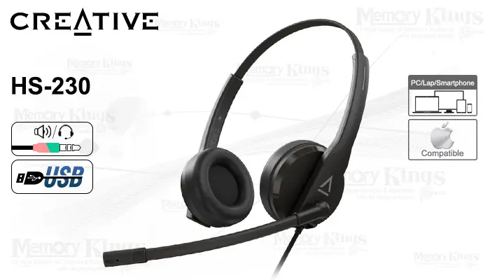 Creative HS-230 Cancelacion de Ruido USB