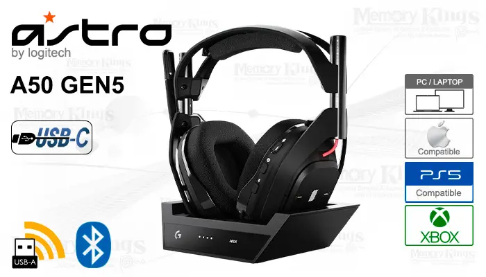 Gaming Astro A50 Gen5 Lightspeed Black