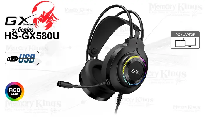 Gaming Gx HS-GX580U RGB USB