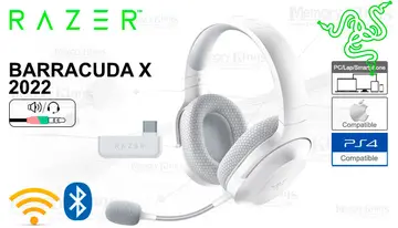 Razer Gaming Barracuda X White Bluetooth&Wireless