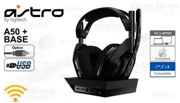 Gaming Wireless Astro A50 Black Grey